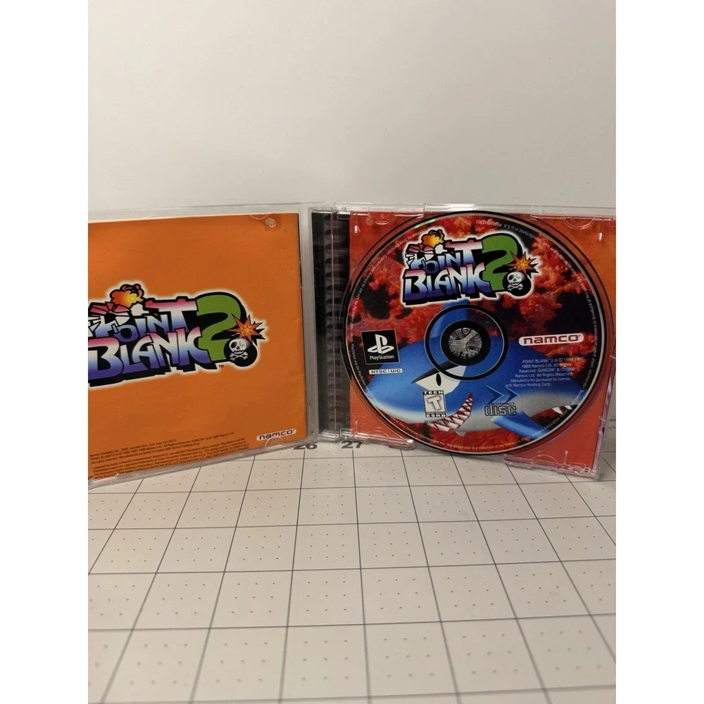 Namco Point Blank 2 PS1 Black Label 1999 Tested CIB W. REG Manual
